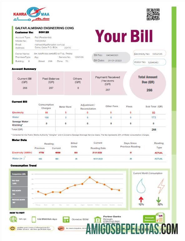 Para baixar modelo de projeto de lei de serviços públicos Qatar Kahra Maa em Word e PDF